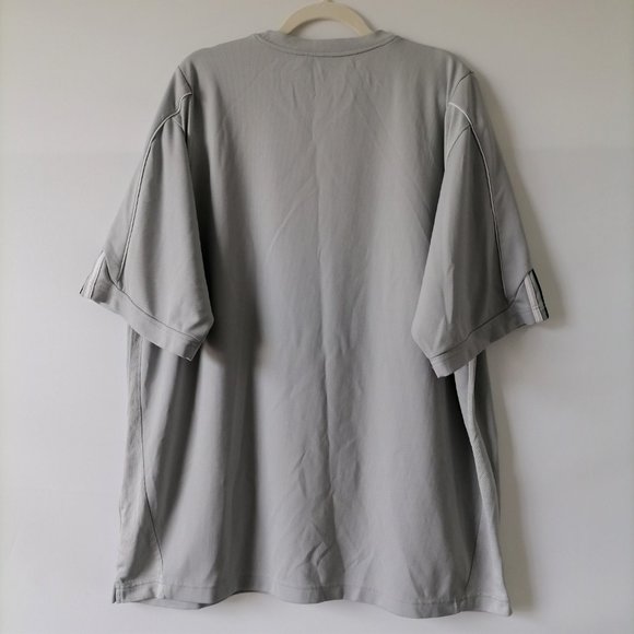 Adidas Clima Cool Mens Gray Short Sleeve Crew Neck T Shirt Size 2XL - Picture 4 of 6